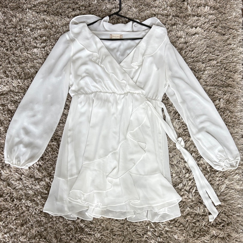 Altar'd State Cream and Brown Dress
